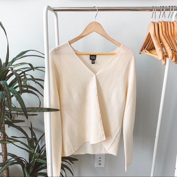 Eileen Fisher Sweaters - Eileen Fisher Wool Cardigan Sweater
